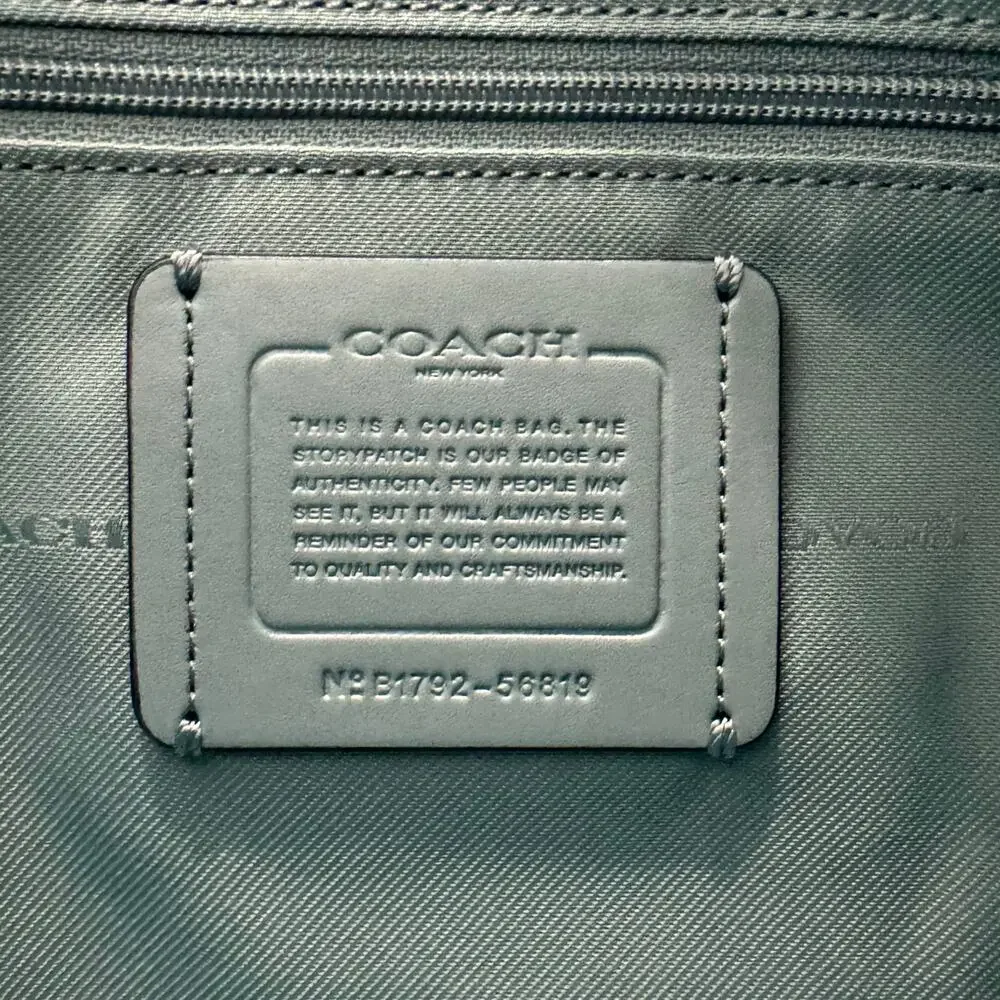 Coach Chelsea Crossbody Shoulder Bag Leather Marine Light Blue 56819 NWT - Picture 14 of 15